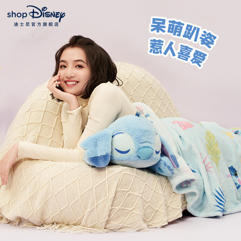 迪士尼官方草莓熊史迪奇毛绒玩具 Disney迪士尼毛绒布艺类玩具