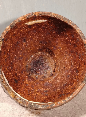 景德镇宋匣钵粗陶盆器钵绿植标本