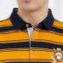 Áo thun cotton ngắn tay đôi nam lụa Dan Dan 19 Mùa hè mới sọc kinh doanh Áo sơ mi cộc tay giản dị - Polo áo polo nam hàng hiệu Polo