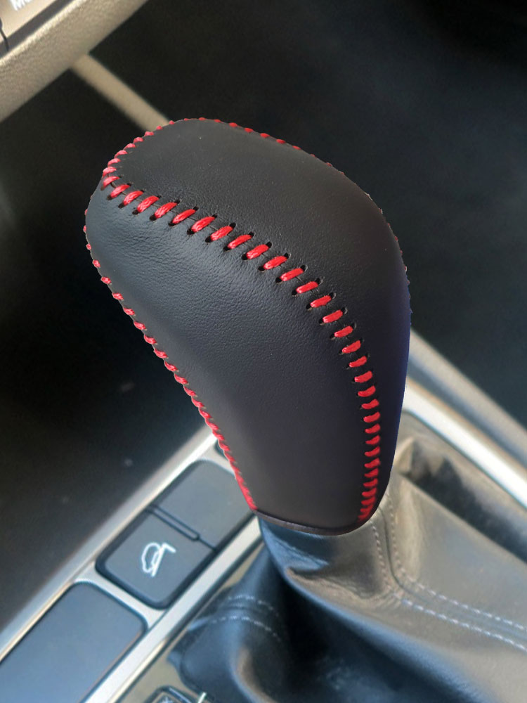 新老款IX35真皮档杆套10-13-15-18-19年款ix35档把套排挡套手刹套 - 图0