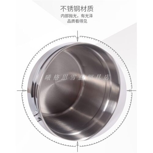 保湿防潮密封罐烟草烟丝筒罐带湿度计不锈钢茶叶储存罐雪茄罐大号 - 图3