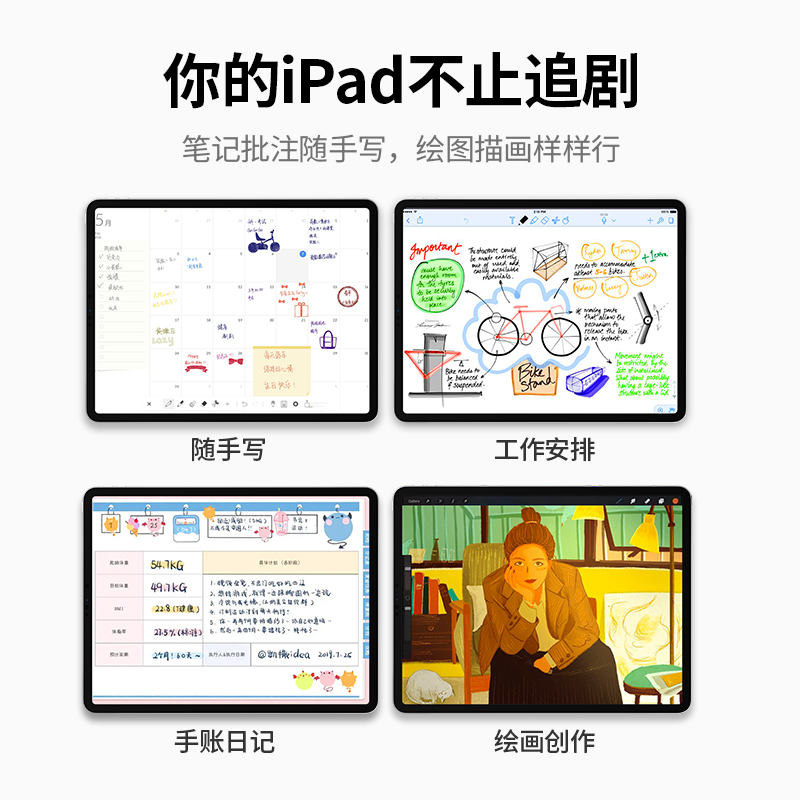 绿联电容笔适用于苹果applepencil防误触屏ipad触控笔pencil二代pro2代mini6平板ipencil一代air手写平替笔 - 图3