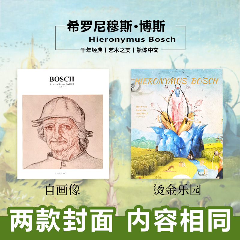 波希bosch画册画集素描临摹大师作品集艺术绘画集原版插画文艺复兴博斯人间乐园超现实主义水彩速写人物手绘抽象美术油画集图书籍 - 图0