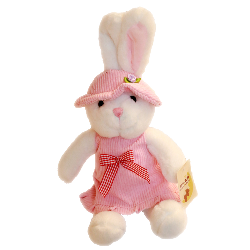 长耳朵兔子毛绒玩具公主兔垂耳兔韩国女孩小号大号白色流氓兔床上 - 图3
