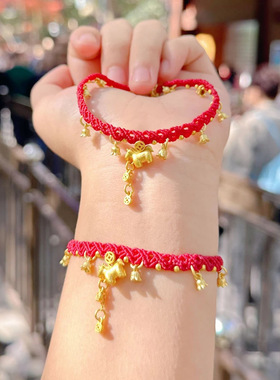 灵隐文创马年好运降铃马上有米2026新年新中式红色手绳本命年手链