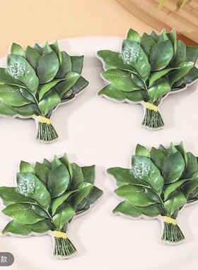 磁吸柚子树叶去晦气冰箱贴转运幸运亚克力创意小众礼物冰柜装饰品