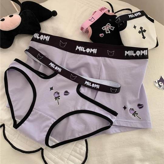 Tianku CP * нижнее белье для пар, один мужчина и одна женщина, милый мультяшный чистый хлопок, стиль чистой похоти, новый комплект нижнего белья для пар, комплект из трех предметов