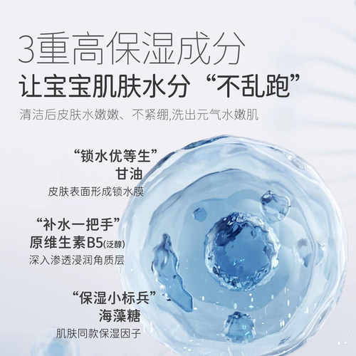 松达儿童洗面奶宝宝氨基酸洁面泡泡男童女孩专用洁面乳洗脸卸防晒 - 图1