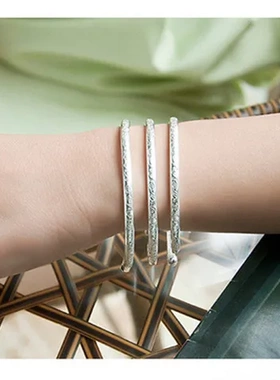 首饰品巧兰轩手镯子波西米亚首饰女款仿纯银手环