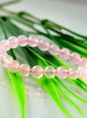 手链赠送鉴定书宝石】冰种手饰天然马达加斯加粉晶【粉水晶