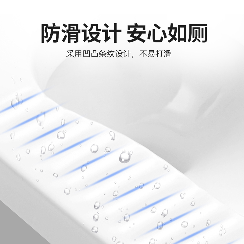 安华蹲坑蹲便器水箱家用超薄陶瓷便盆带存水弯蹲厕 大号便池套装 - 图2