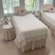 High-end health center and beauty salon bed cover with holes four-piece set