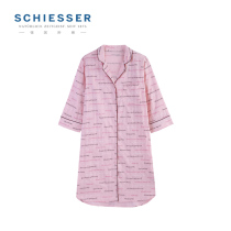 German Shuja Home Dress Lady Spring Summer Style T9665D All-cotton Shuttle Loom 70% Sleeves Comfort Pyjamas Dress Pyjamas