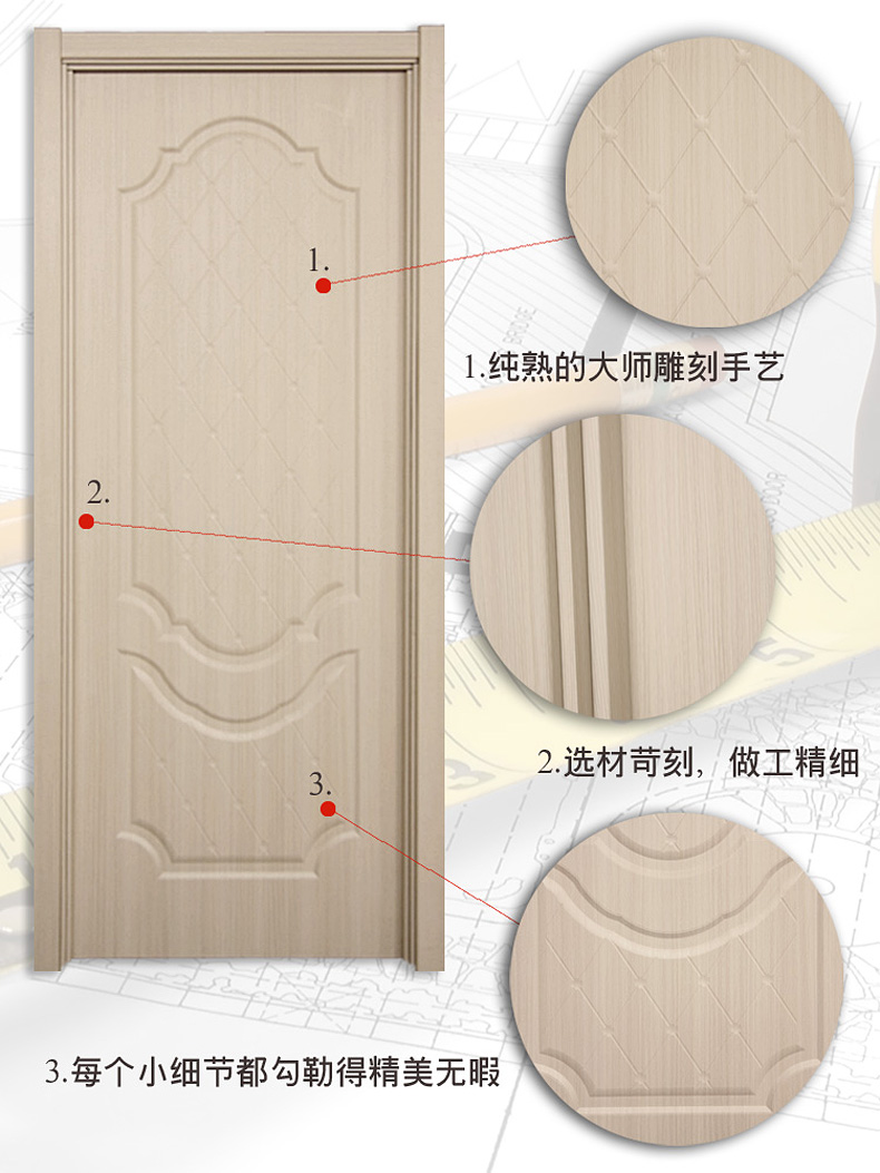 深圳金隆鑫厂家室内门房间门客厅书房门套装门家用木门