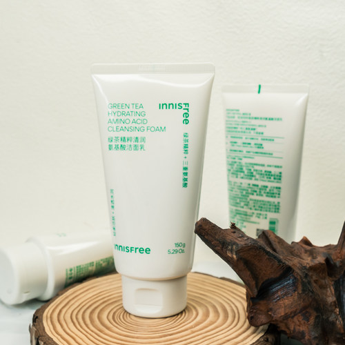 新版 innisfree/悦诗风吟绿茶精萃保湿洁面乳150ml 温和深层清洁 - 图0