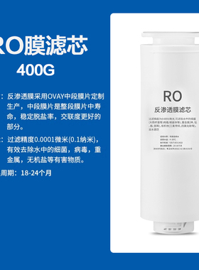 适配企迈净水机器滤芯M5家用600G大通量复合ppc反渗透RO膜后置T33