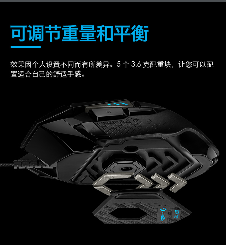 罗技 g502hero主宰者有线电竞游戏鼠标g502 SE熊猫款机械吃鸡编程-图2