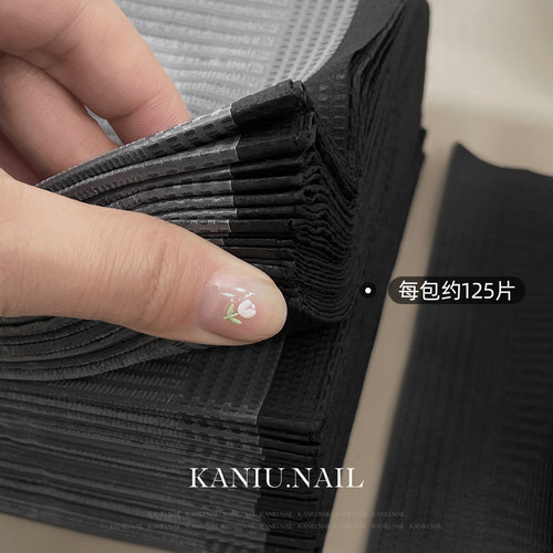 日式美甲一次性桌垫纸巾防水防尘清洁垫一客一用美甲店桌布125片 - 图2