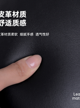 轻奢高级感黑色皮质可折叠美甲枕