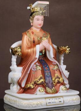 后土娘娘像体汉白玉地母