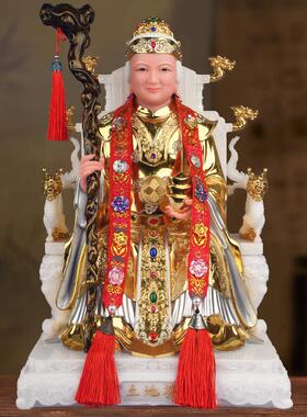 土地公婆佛像汉白玉神像