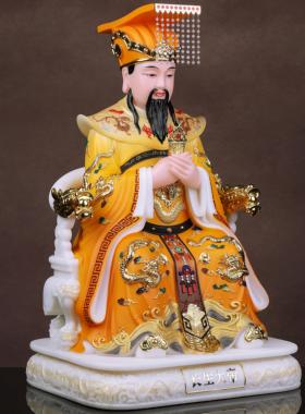 长生大帝神像汉白玉实心