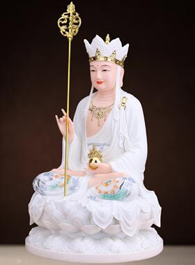地藏王菩萨汉白玉佛像全
