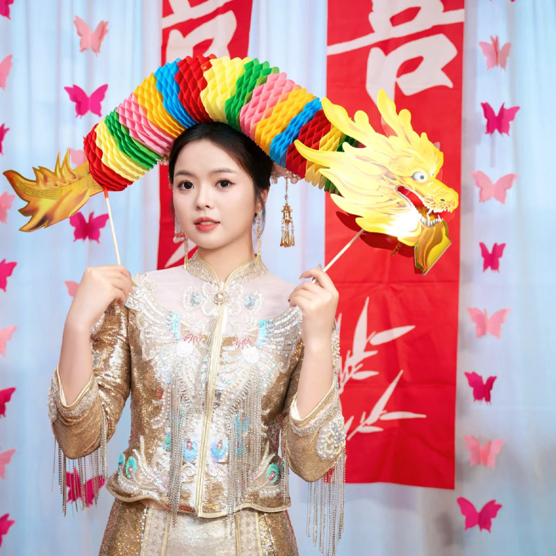 接亲拍照道具结婚小对联晨袍新娘用品装饰喜字女中式婚礼氛围出片,淘宝优惠券,粉丝福利购,淘宝优惠卷