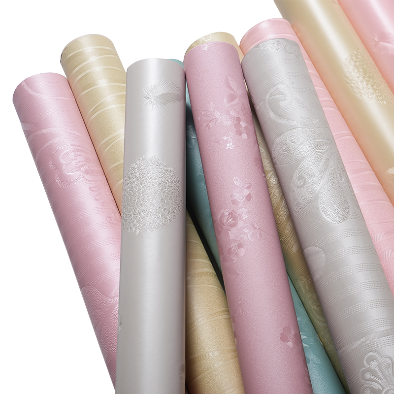 墙纸壁纸自粘房间卧室客厅装饰温馨现代简约女