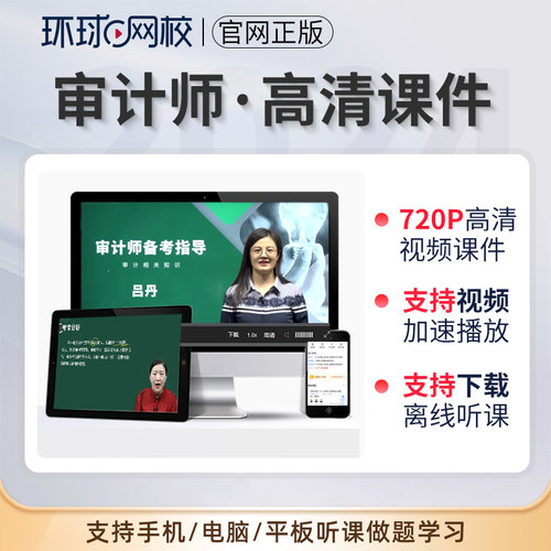 环球网校2026年初级中级审计师视频网课教材精讲班课程吕丹刘哲良 - 图2