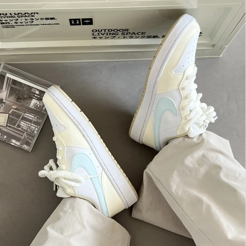 球鞋定制 Nike Court Borough Low 猫爪印印清新可爱低帮女款板鞋 - 图1