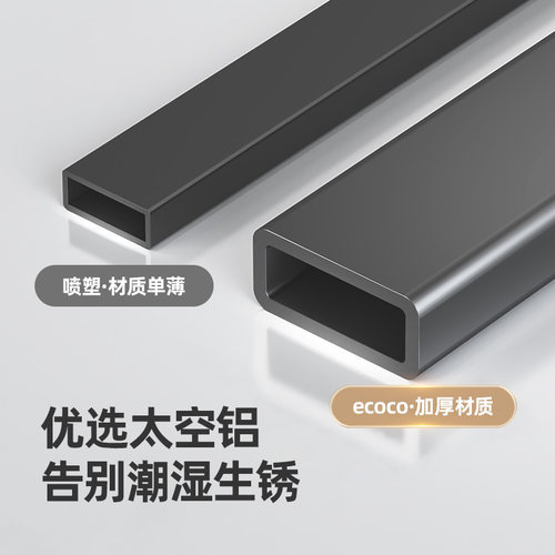 ecoco浴室拖鞋架壁挂式室内家用门后挂架置物架毛巾鞋子收纳神器 - 图2