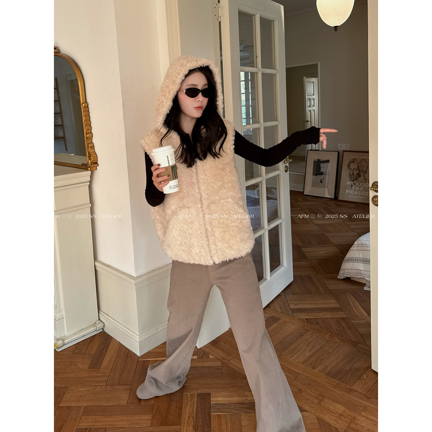 年度Top喜爱单品 宝宝袋全羊毛带帽马甲皮毛羊羔绒外套 AFM定制,淘宝优惠券,粉丝福利购,淘宝优惠卷