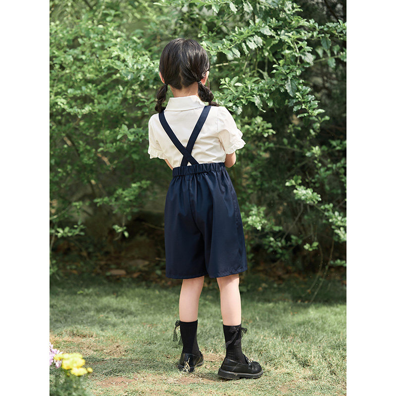 茵曼童装女童夏季2023新款复古短裤 茵曼童装裤子