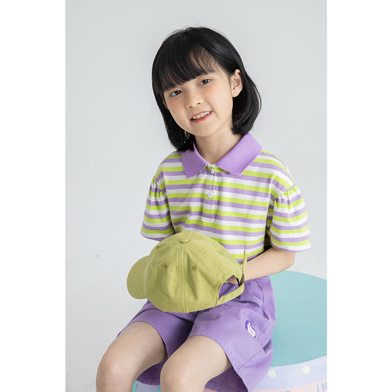 茵曼童装女童短袖2023新款夏款t恤 茵曼童装T恤