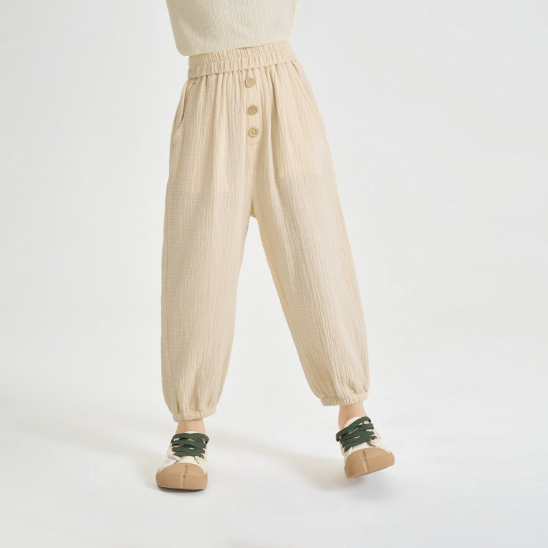 茵曼春季儿童2023新款外穿女童裤子 茵曼童装裤子