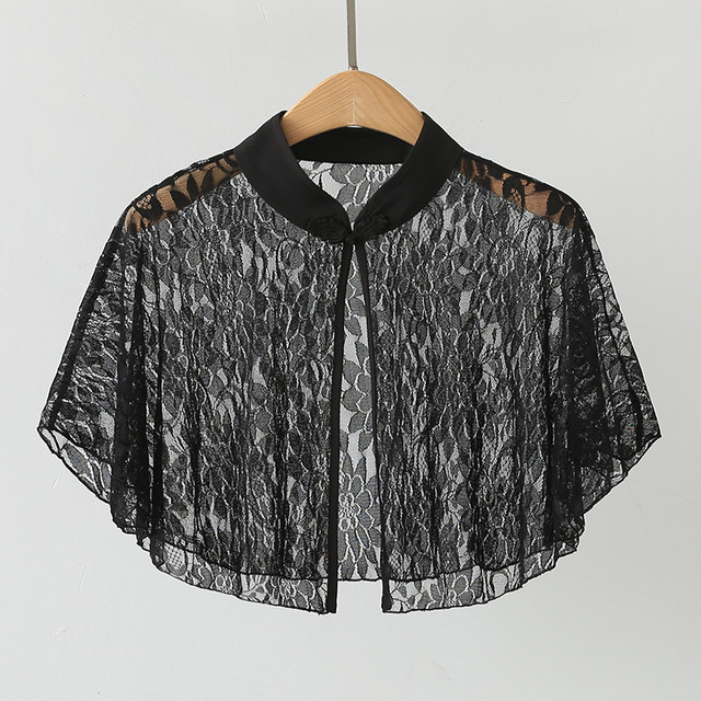 Lace shawl ສໍາລັບແມ່ຍິງໃນຊ່ວງລຶະເບິ່ງຮ້ອນທີ່ມີ skirt suspender ແລະ cardigan 2026 ເຄື່ອງນຸ່ງປ້ອງກັນແສງແດດໃຫມ່ gauze chiffon top