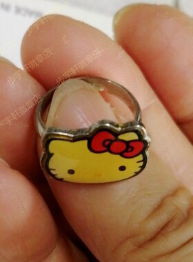kitty金属玩具公主风小女孩戒子