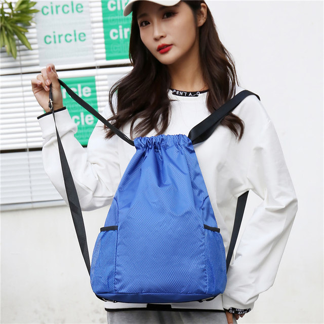 Lightweight pocket drawstring backpack for men