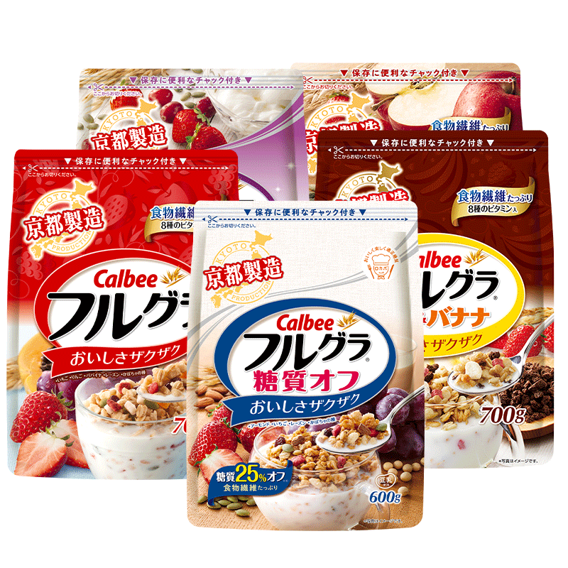【口味上新】卡乐比calbee水果麦片1袋日本进口燕麦片营养干吃_咖啡_麦片_冲饮
