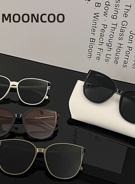 墨镜女款2024新款大框高级感显脸小蝶形时尚尼龙防晒开车太阳镜潮