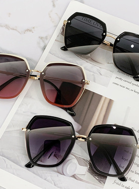 韩系太阳镜女款高级感2024新款抖音爆款时尚墨镜防紫外线防晒遮阳