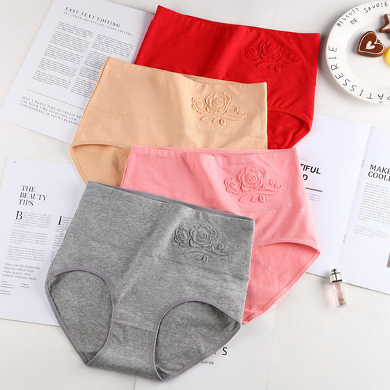 Bixin 2 Pairs, 3 Pairs/4 Pairs Pure Cotton High Waist Underwear for Women