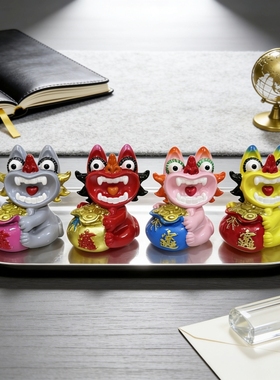 新款瓦猫瓦当猫招财灵兽云南旅游纪念品非遗伴手礼物创意桌面摆件