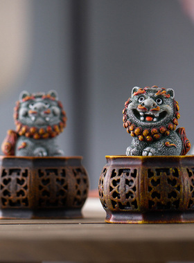 石敢当 狮子喜狮风狮爷小狮子文创摆件闽南泉州厦门泰山旅游 礼物