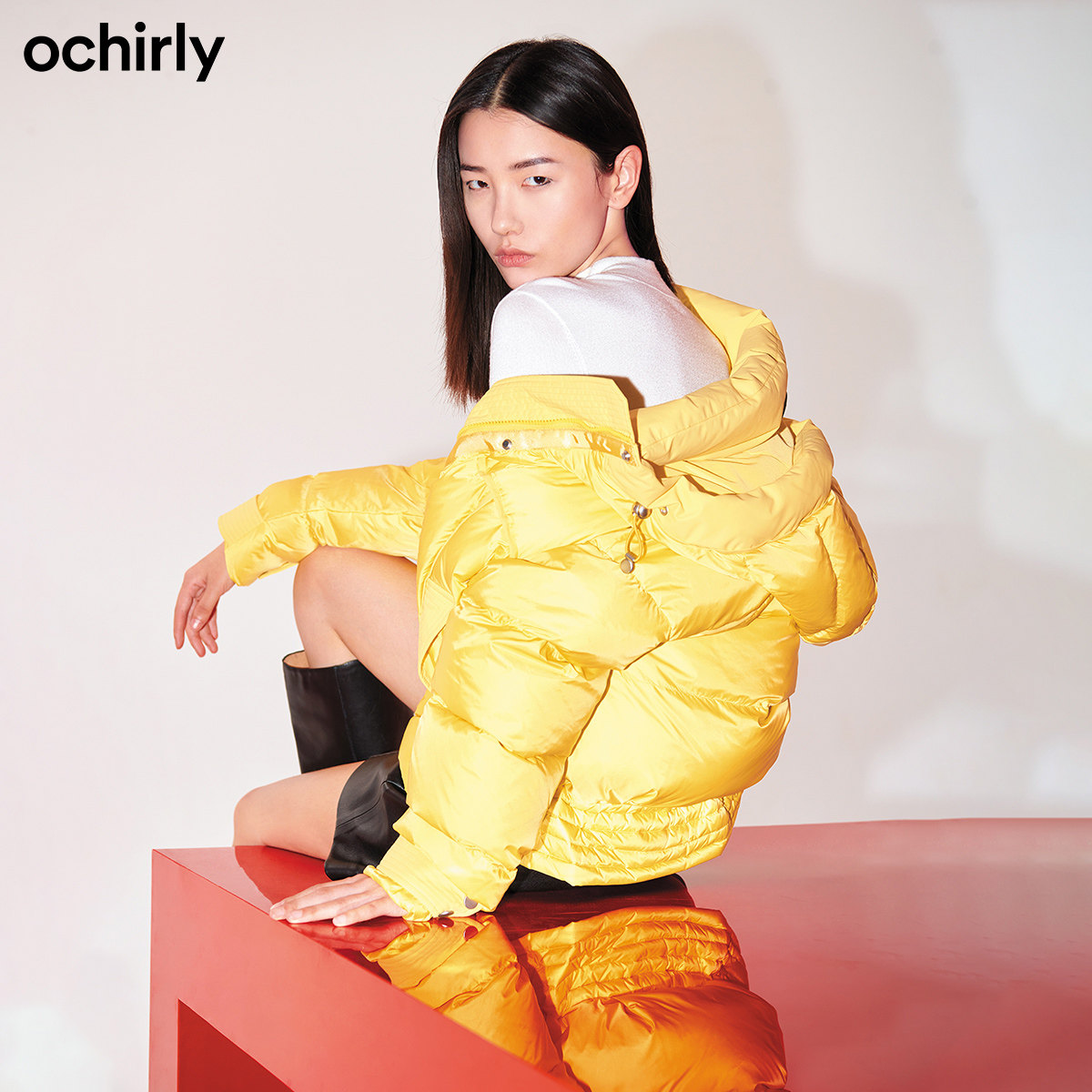 【免定金】欧时力2021新款连帽羽绒服 ochirly羽绒服