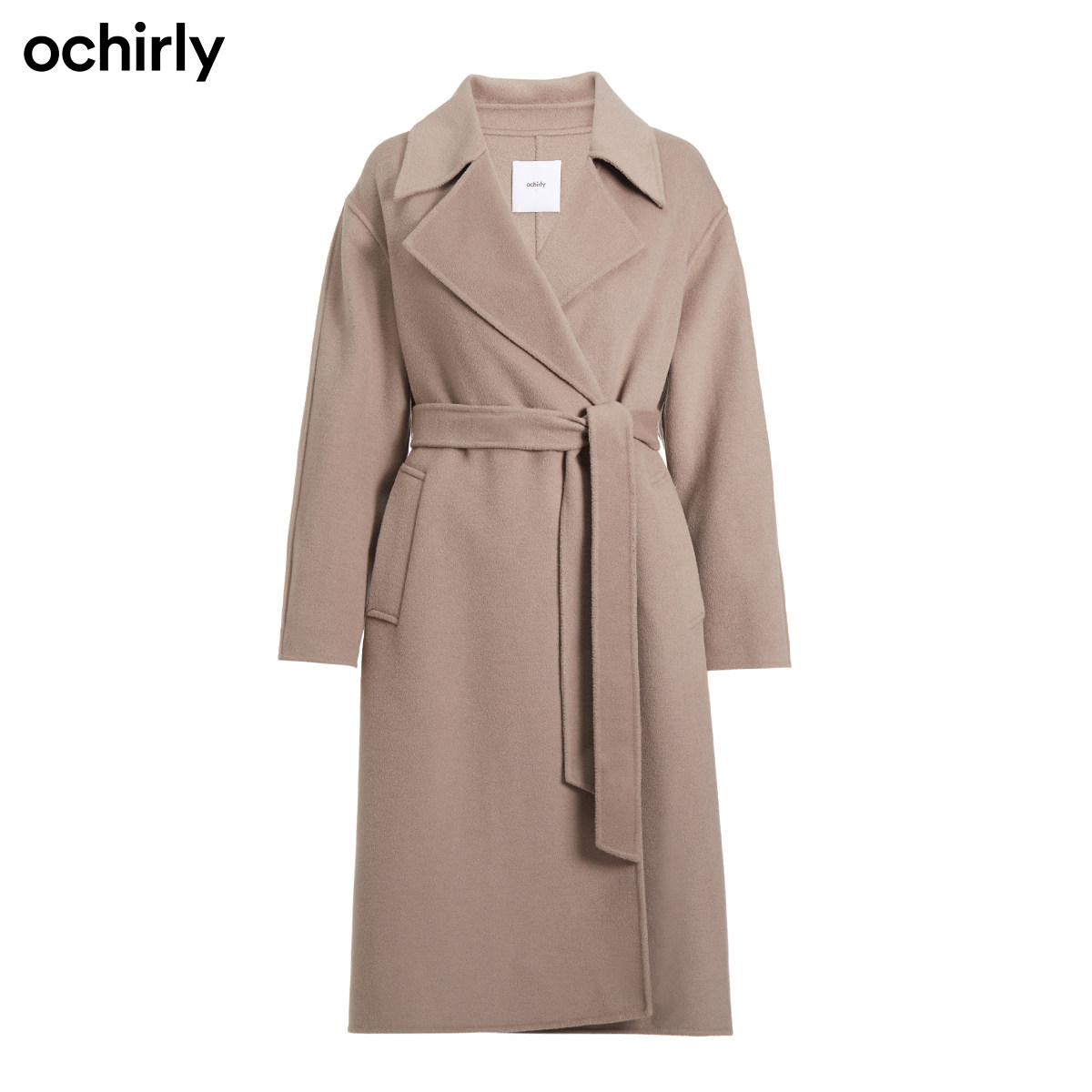 2件9折欧时力2022新款春装纯羊毛女 ochirly毛呢外套