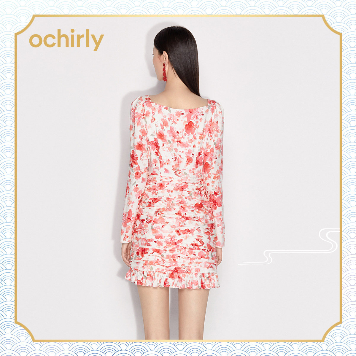2件9折国风系列欧时力2022连衣裙 ochirly连衣裙