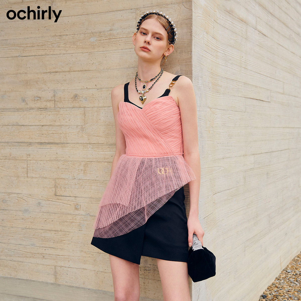 【2件9折】欧时力女2022新款半身裙 ochirly半身裙