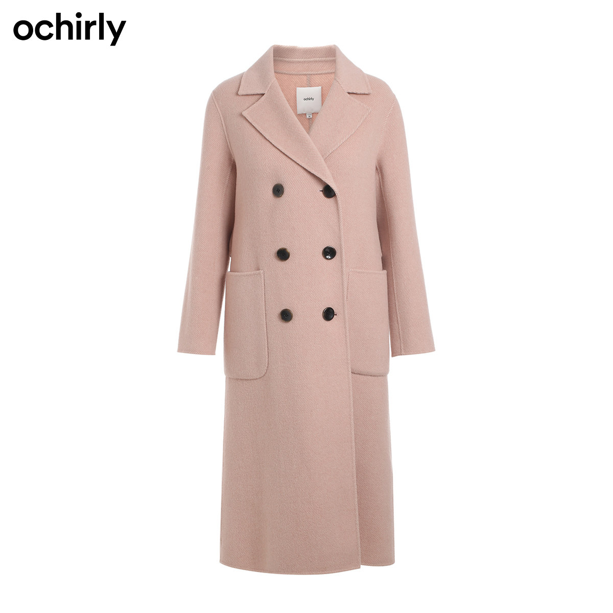 2件9折欧时力新款冬装赫本风女大衣 ochirly毛呢外套